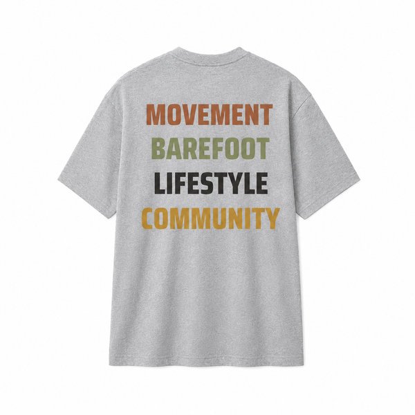 Manimal Club T-Shirt – Movement, Barefoot & Lifestyle-Shark Grey