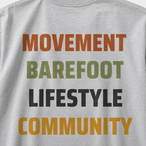 Manimal Club T-Shirt – Movement, Barefoot & Lifestyle-Shark Grey