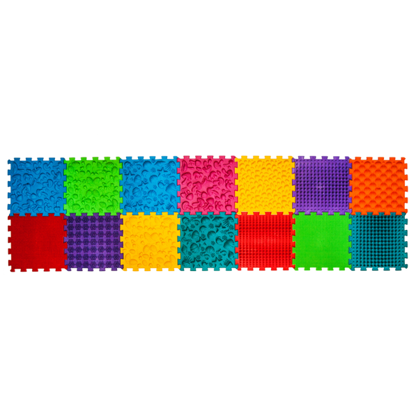 Puzzle Mix Orthopedic Massage Mat 14 pieces