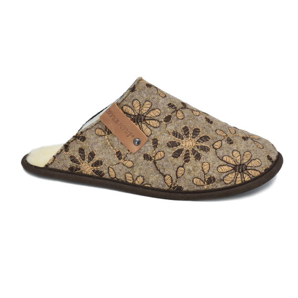 OmaKing Slippers Jugu with Natural felt and Lambswool