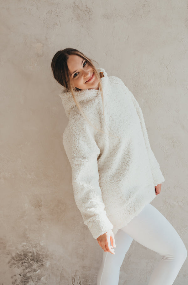 PatentDuo SHERPA pulóver - Krém