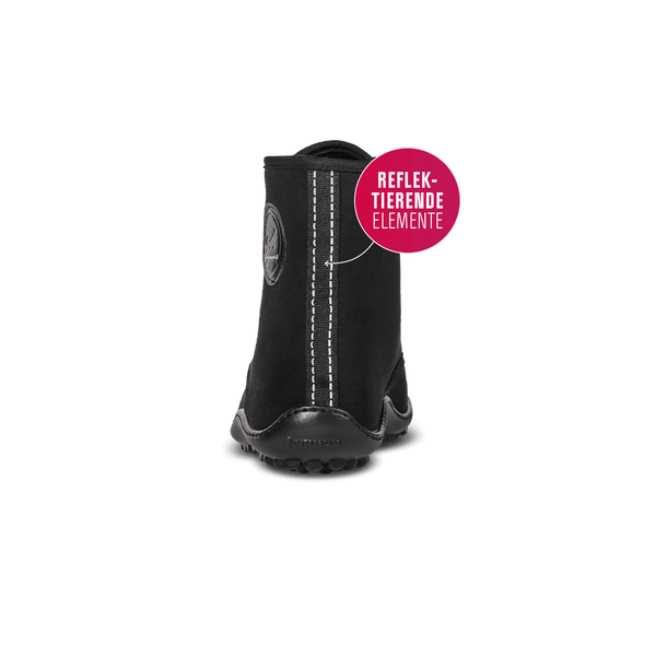 Leguano Chester Black Unisex High Top Barefoot Shoe