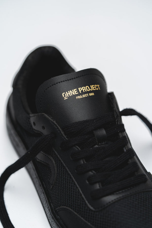 Ohne Project 060 Fekete Mesh Szövet Barefoot Sneaker