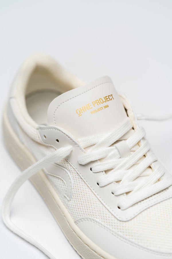 Ohne Project 060 Fehér Mesh Szövet Barefoot Sneaker