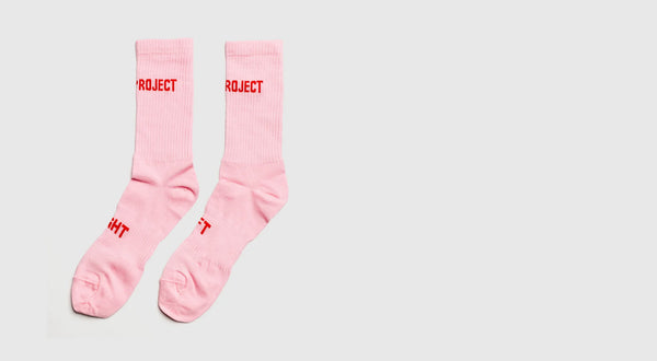 Ohne Project Barefoot Pink/Piros Heritage Zokni