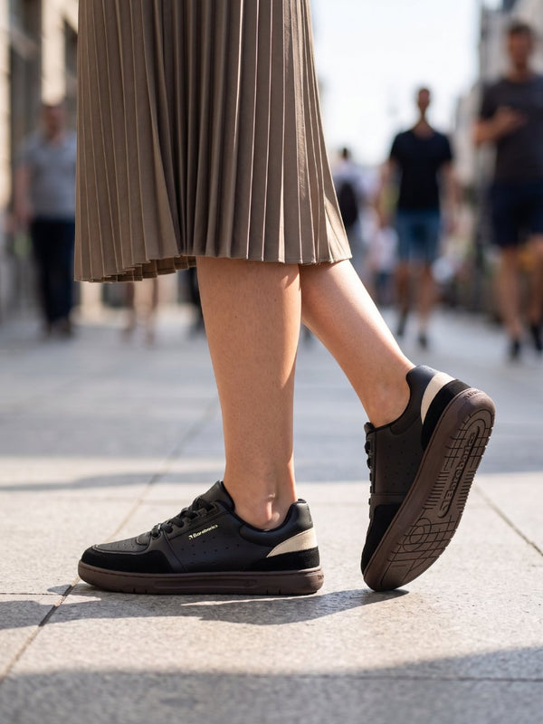 Barebarics Wave 2.0 – fekete és sötétbarna barefoot sneaker