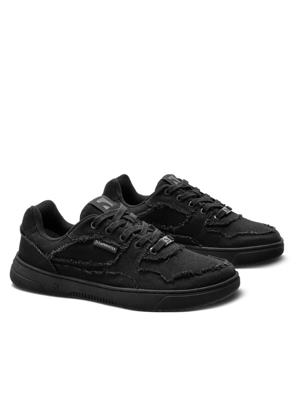 Barebarics Zing Denim - All Black barefoot sneaker – 5