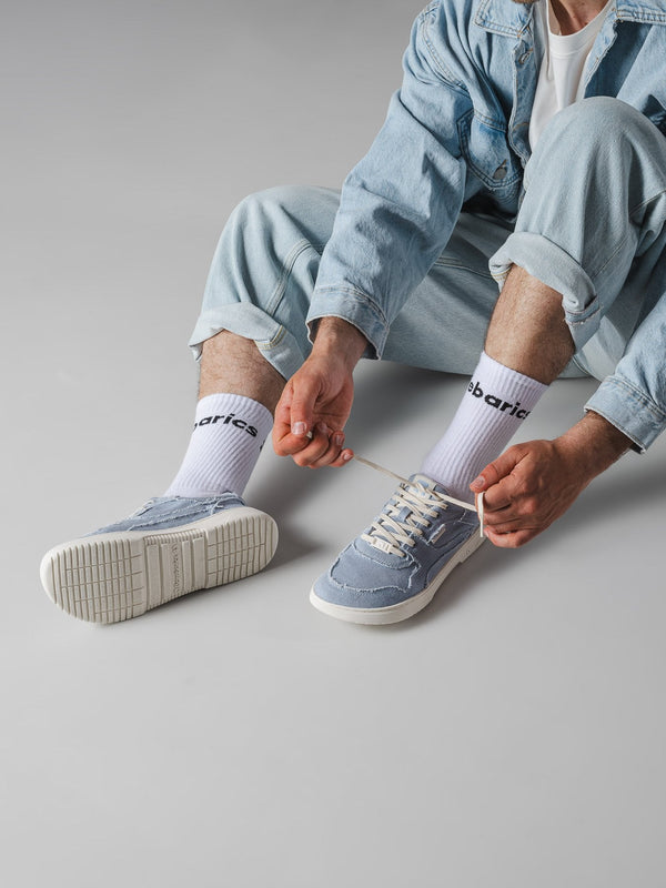 Barebarics Zing Denim - Light Blue barefoot sneaker – 4