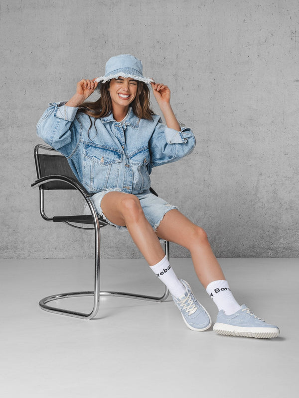 Barebarics Zing Denim - Light Blue barefoot sneaker – 6