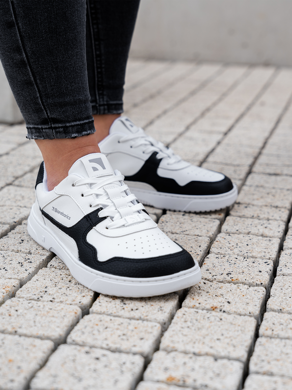 Barebarics Zing - White & Black barefoot sneaker – 2