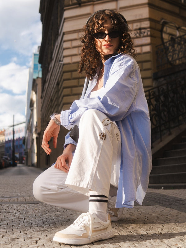 Barebarics Zing - White & Cream barefoot sneaker – 4