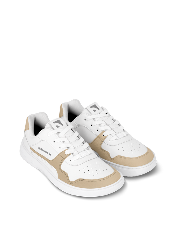 Barebarics Zing - White & Cream barefoot sneaker – 5
