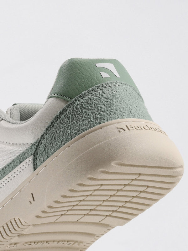 Barebarics Zing - White & Green barefoot sneaker – 4