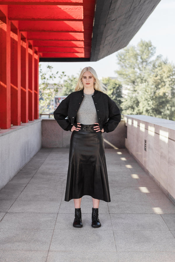 Shapen COZY 2.0 fekete sima bőr barefoot csizma