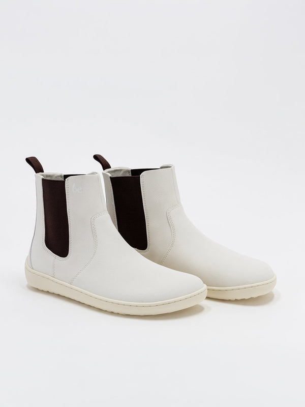 Be Lenka Entice 3.0 Vegan Off-White barefoot Chelsea boots – view 3