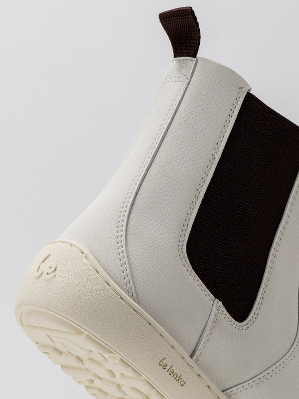 Be Lenka Entice 3.0 Vegan Off-White barefoot Chelsea boots – view 4