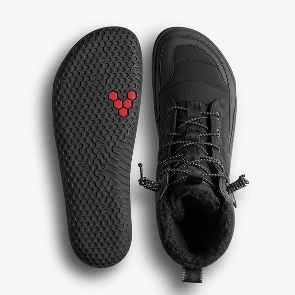 Vivobarefoot Gobi Hiber Fekete Női Magasszárú Barefoot Cipő