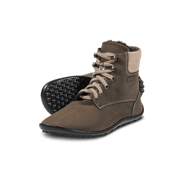 Leguano Icebare Barna Magasszárú Téli Barefoot Csizma