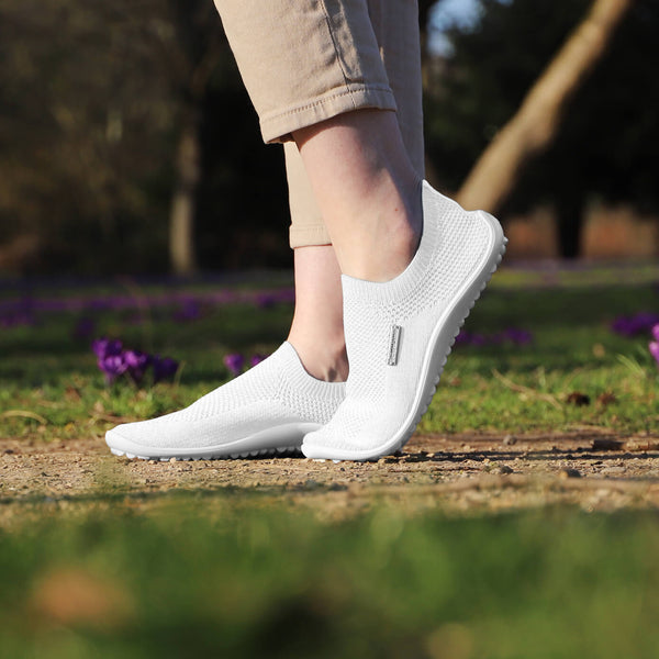 Leguano Scio White Unisex Slip-on Barefoot Shoe