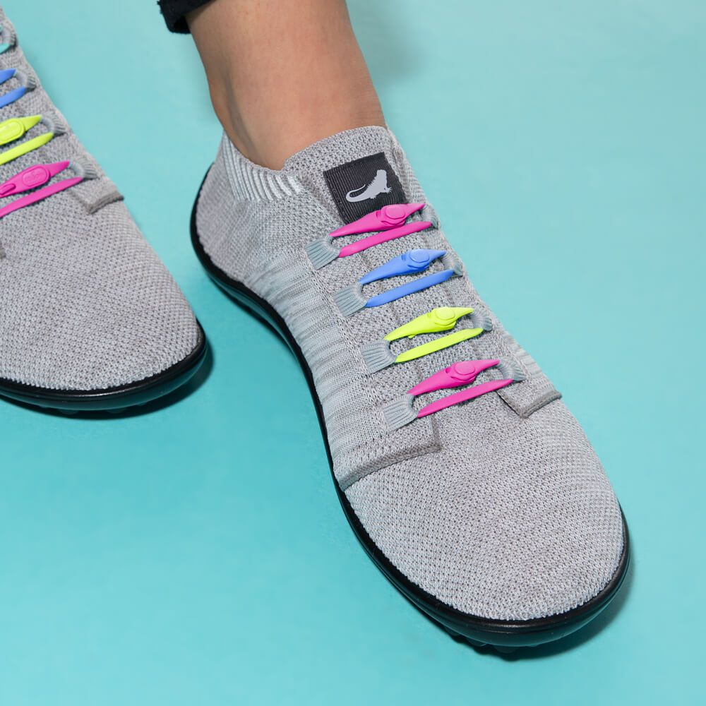 Hickies 2 Kötésmentes cipőfűző Neon Multicolor