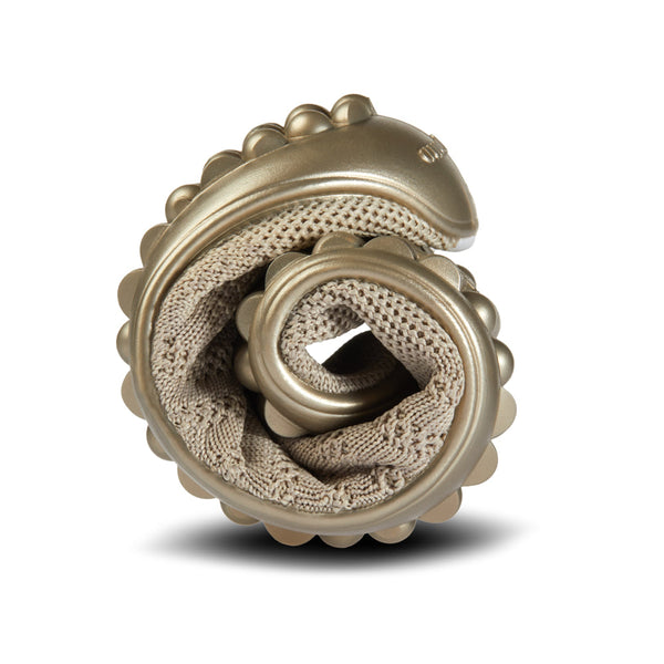 Leguano GO:Bézs/arany Mezítlábas Félcipő