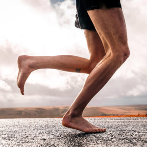 Running in barefoot shoes