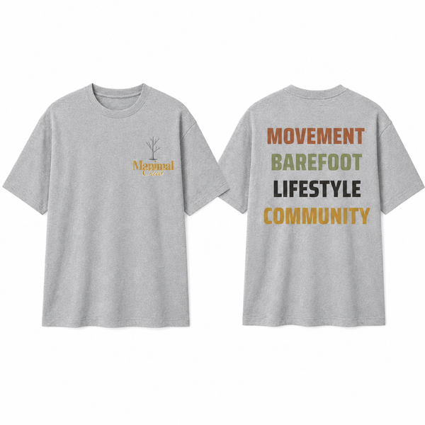 Manimal Club T-Shirt – Movement, Barefoot & Lifestyle-Shark Grey