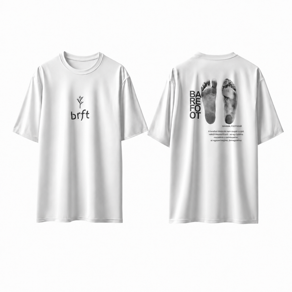 Manimal BRFT T-Shirt – White Barefoot Lifestyle Tee