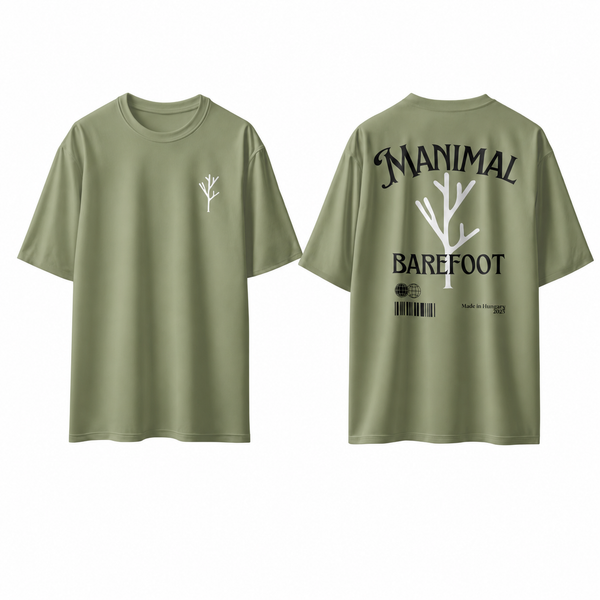 Manimal Roots barefoot póló – Olívazöld