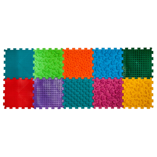 Puzzle Mix Orthopedic Massage Mat 10 pieces