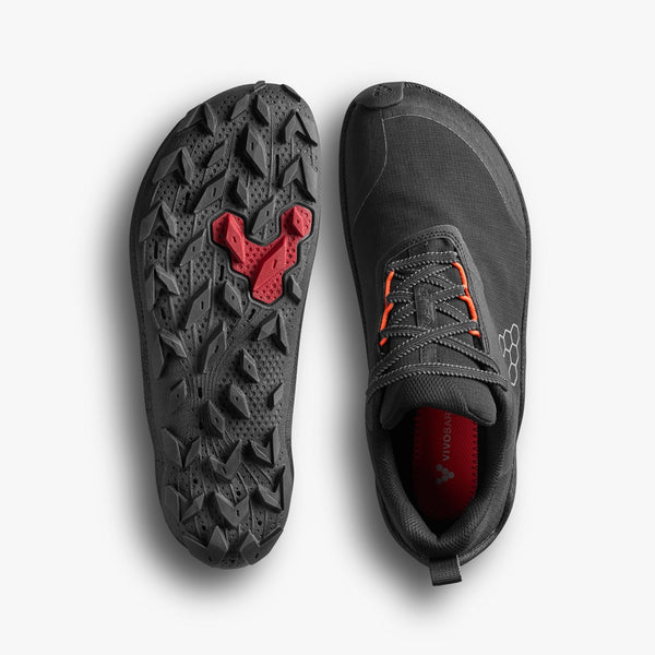 Vivobarefoot Primus Trail Flow Waterproof – Eclipse / Molten Lava – ferfi