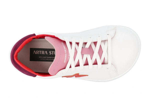 Artra - Sky VEGAN Sneaker - White/Red/Pink