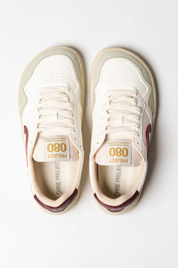 Ohne Project 080 Fehér/Cseresznye Barefoot Sneaker