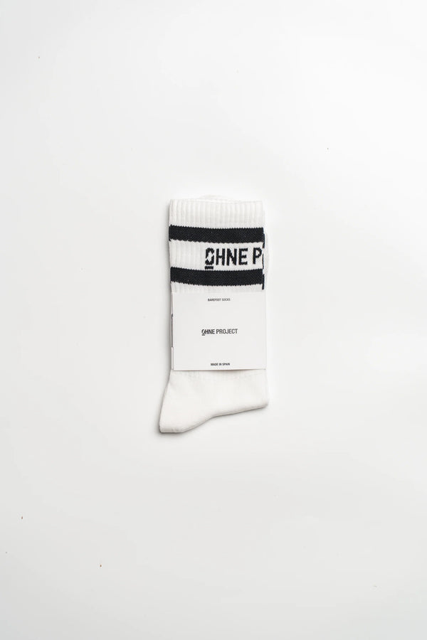 Ohne Project Barefoot Fehér/Fekete Retro Zokni
