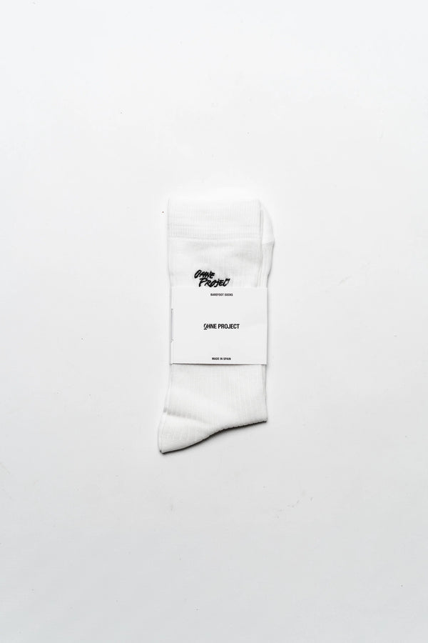 Ohne Project Barefoot White/Black Classic Socks