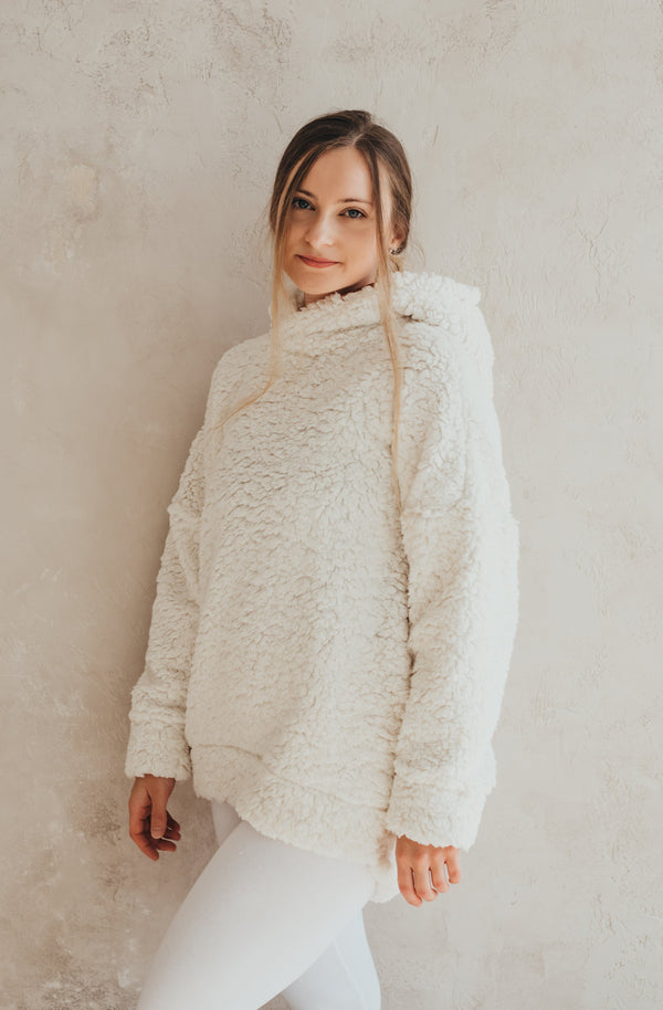 PatentDuo SHERPA pulóver - Krém