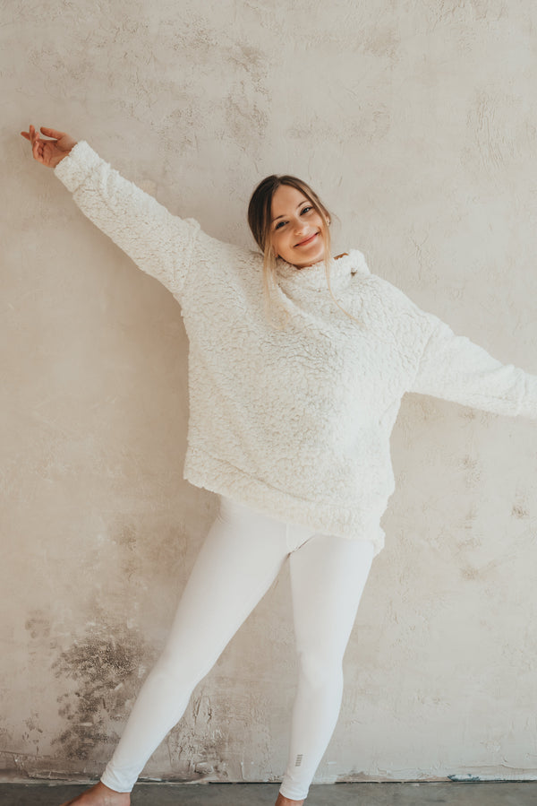 PatentDuo SHERPA pulóver - Krém