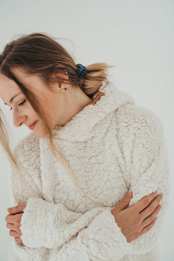 PatentDuo SHERPA pulóver - Krém