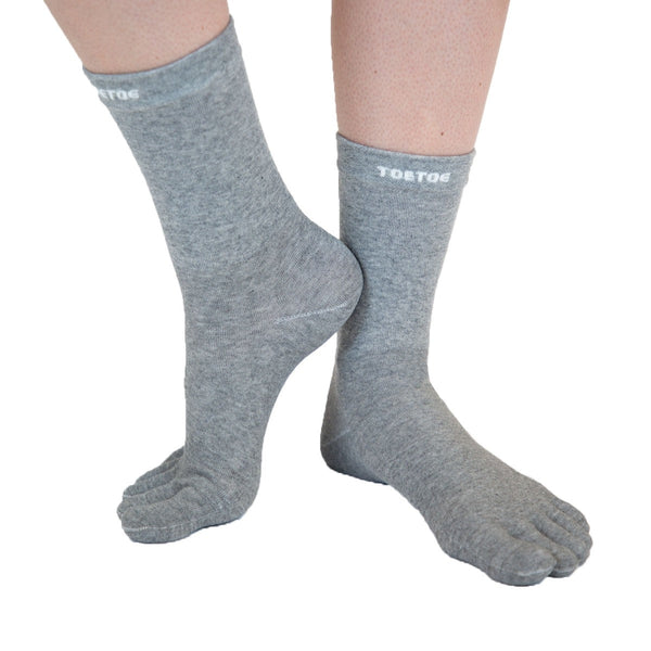 TOETOE® - Toe Socks with Silver - Gray