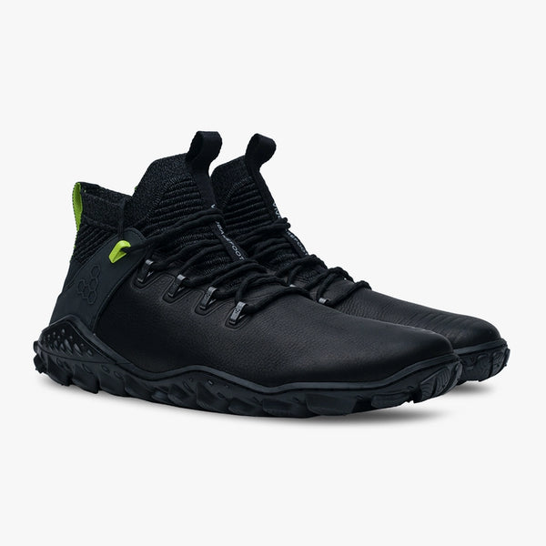 Vivobarefoot - Magna Forest ESC Mens Barefoot Boot - Obsidian/Lime