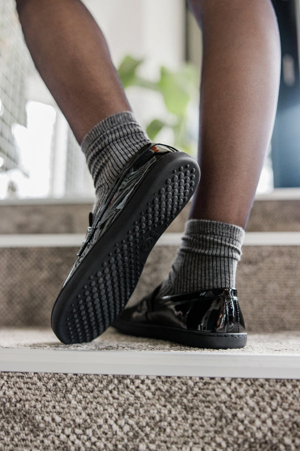 Shapen SHEEN fekete barefoot loafer