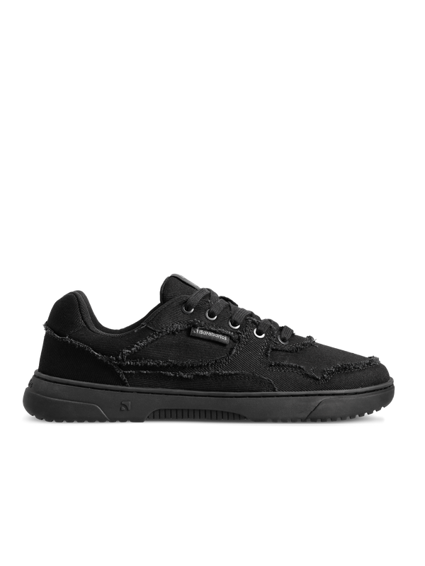 Barebarics Zing Denim - All Black barefoot sneaker – 1