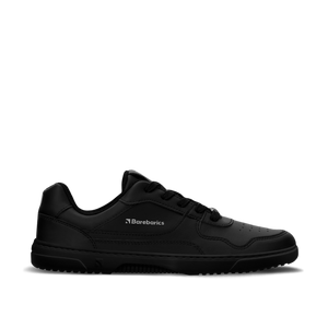 Barebarics Zing – teljesen fekete bőr barefoot sneaker