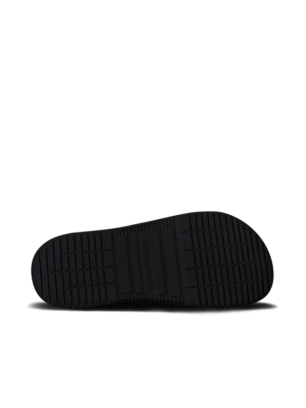 Barebarics Zing – teljesen fekete bőr barefoot sneaker