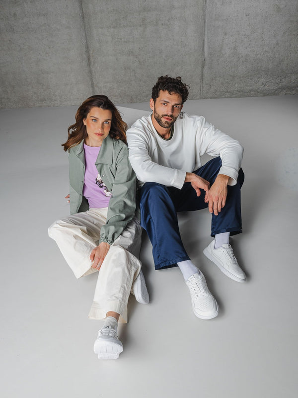 Barebarics Zing - All White barefoot sneaker – 6