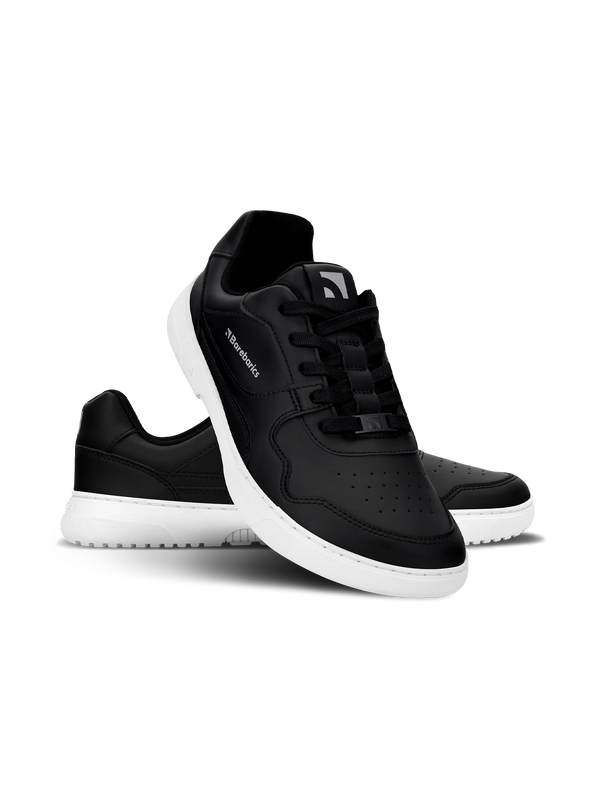 Barebarics Zing - Black & White barefoot sneaker – 3