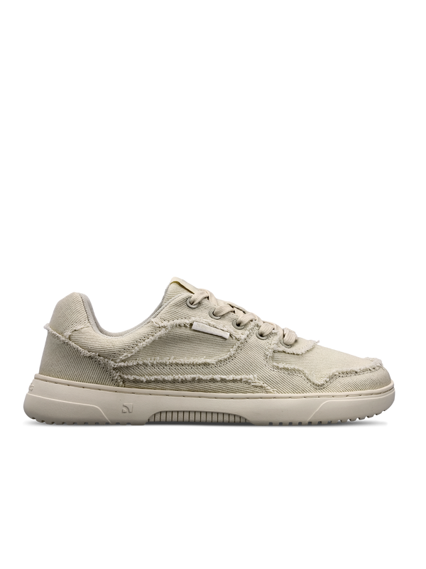 Barebarics Zing Denim - Cream White barefoot sneaker – 1