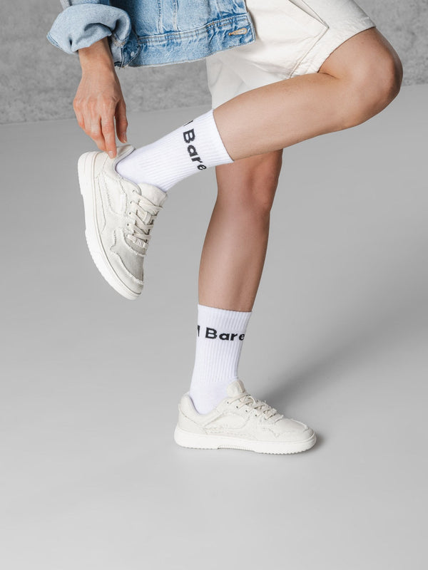 Barebarics Zing Denim - Cream White barefoot sneaker – 3
