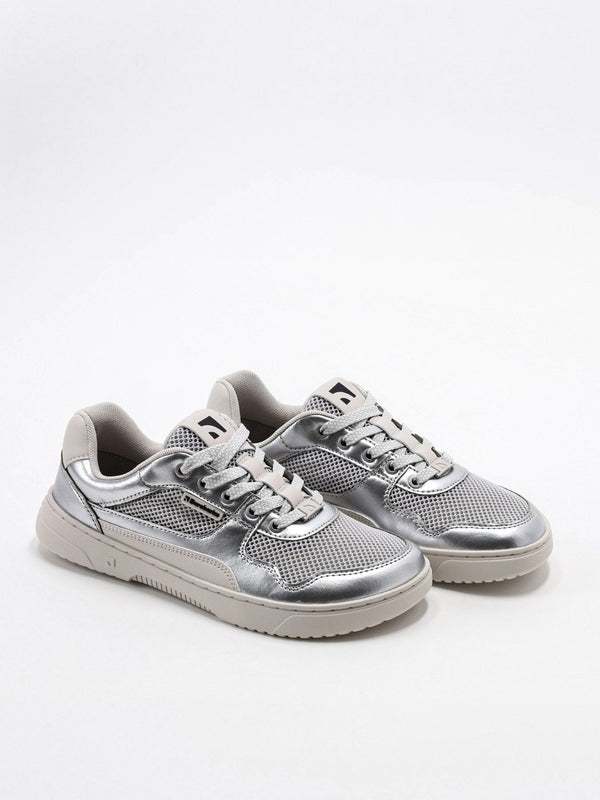 Barebarics Zing - Fresh - Silver barefoot sneaker – 4