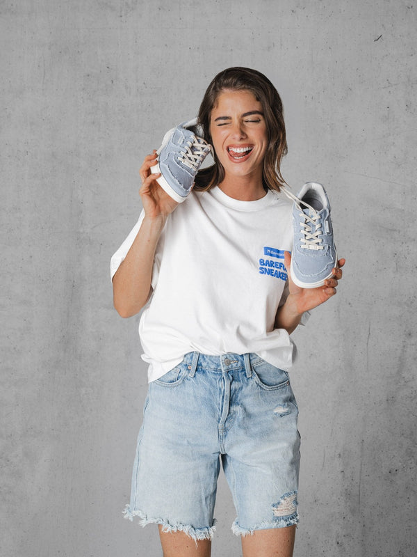 Barebarics Zing Denim - Light Blue barefoot sneaker – 2